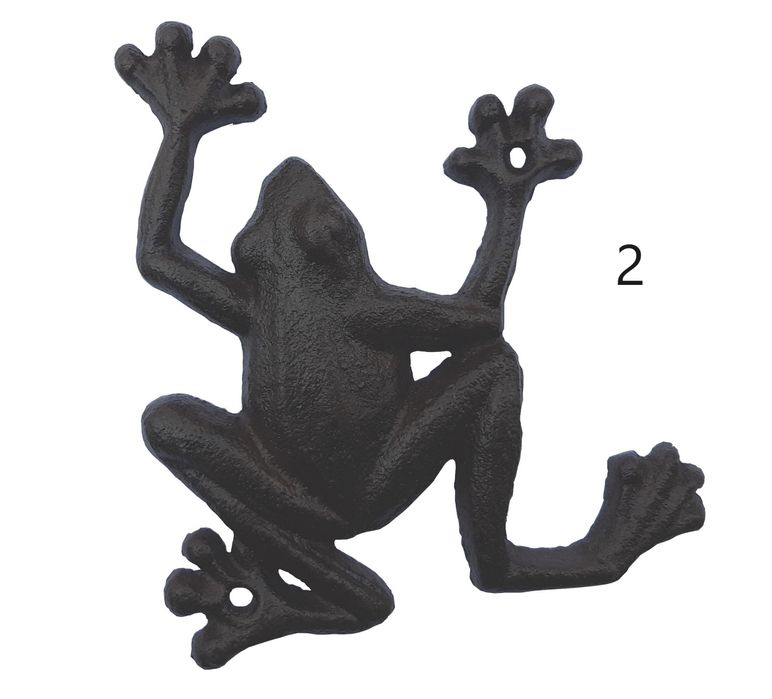 Żeliwna żaba, dekoracja do ogrodu, oczka wodnego