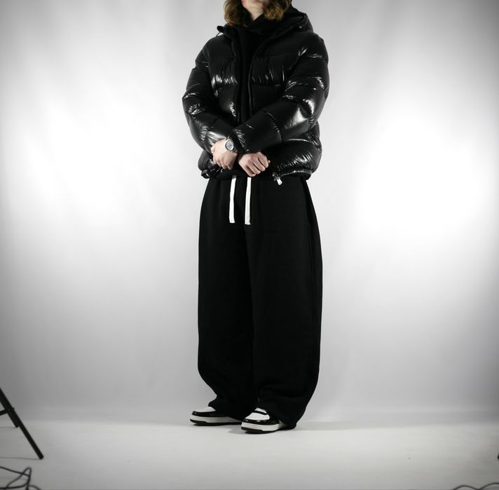 Широкі чорні спортивні штани BAGGY SWEATPANTS широкие штаны спортивки