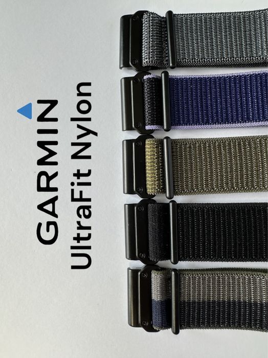 Нейлоновий ремінець на липучці QuikFit для Garmin  22, 26 mm