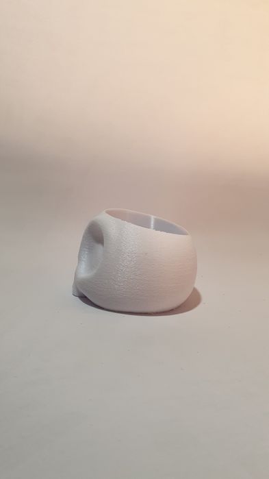 Vaso de caveira branco
