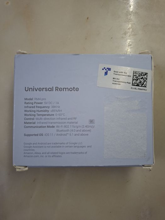Comando Universal Inteligente IR/RF BroadLink RM4 Pro - Novo
