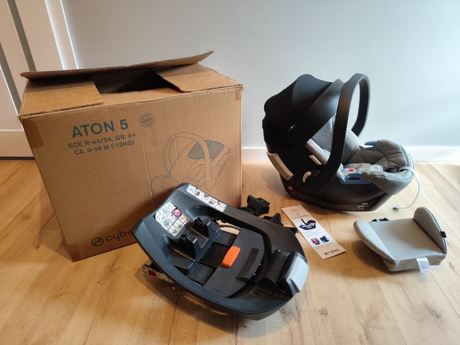 Fotelik samochodowy Cybex aton 5 + baza isofix