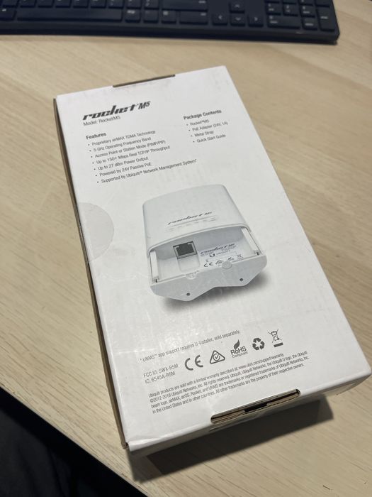 Nowa Stacja  Bazowa Acces Point UBIQUITI  ROCKET-M5