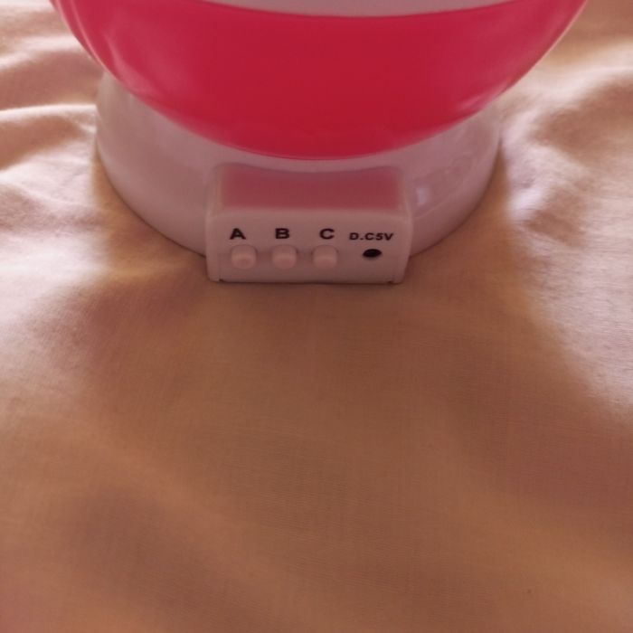 Лампа нічник рожева