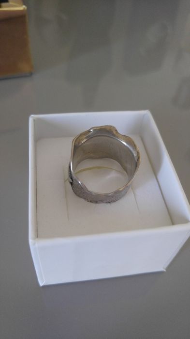 Anel prata e ouro