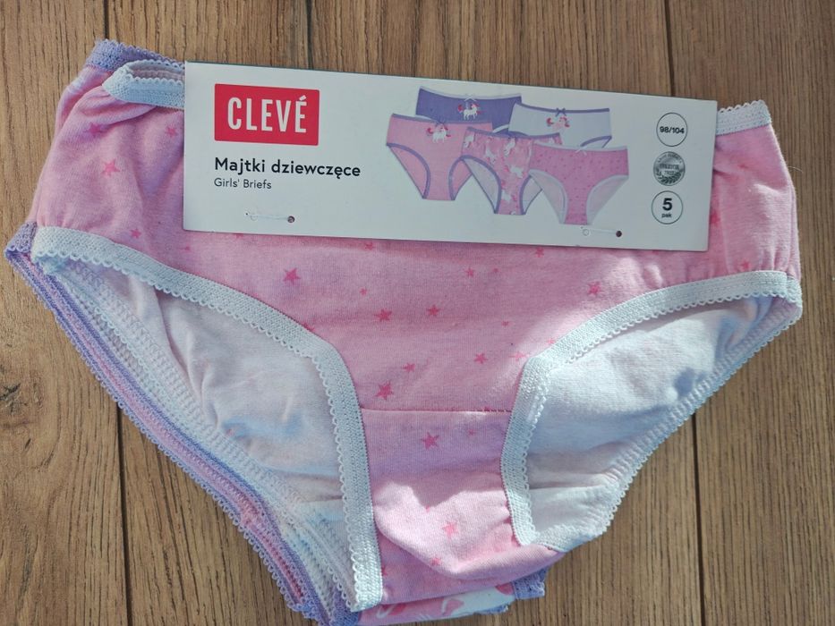 Majtki dziewczęce 5 pack 98/104