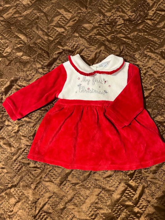 Сукня та пінетки на дівчинку розмір 0-3 міс