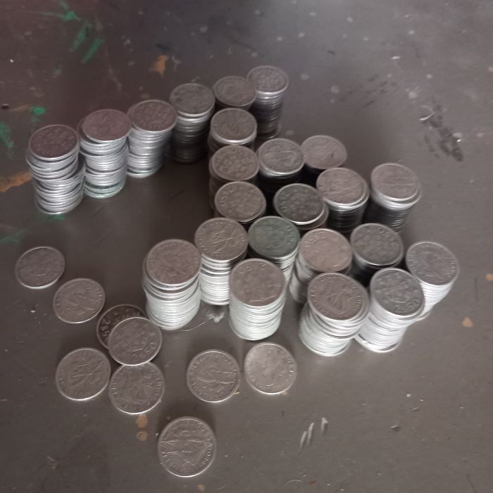 Lote de moedas 2.50 escudos.