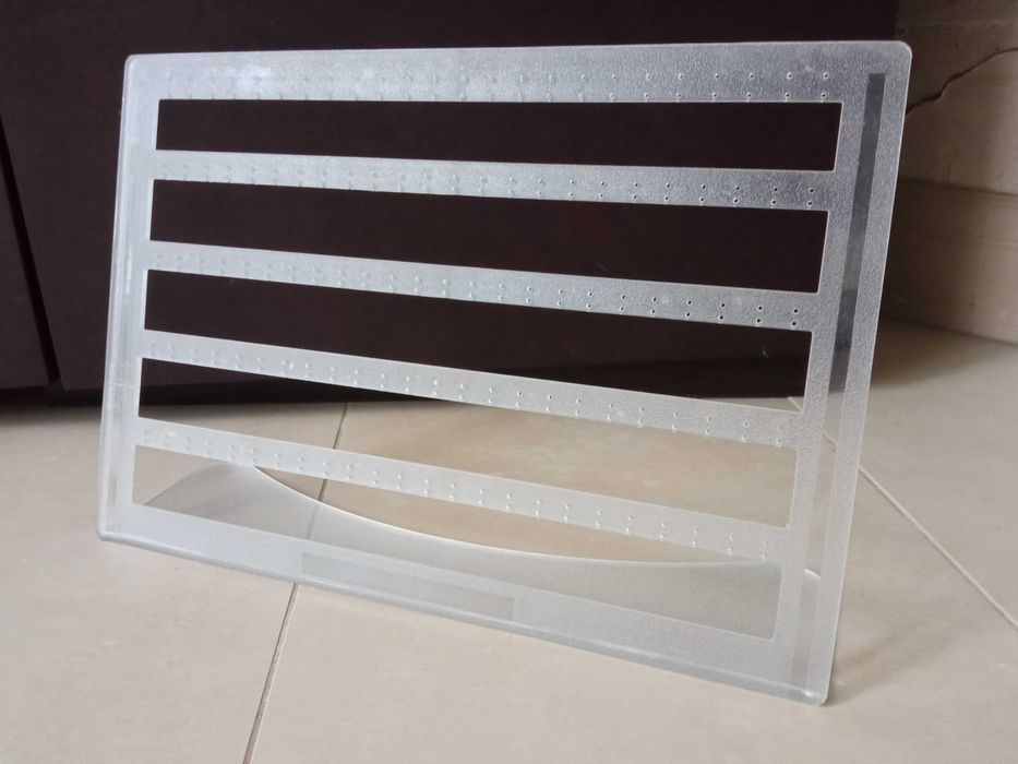 Duży ekspozytor na biżuterię Przezroczysty stojak na kolczyki