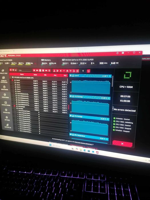 Komputer do gier RTX 2060 SUPER, I5 9600K, 16GB RAM