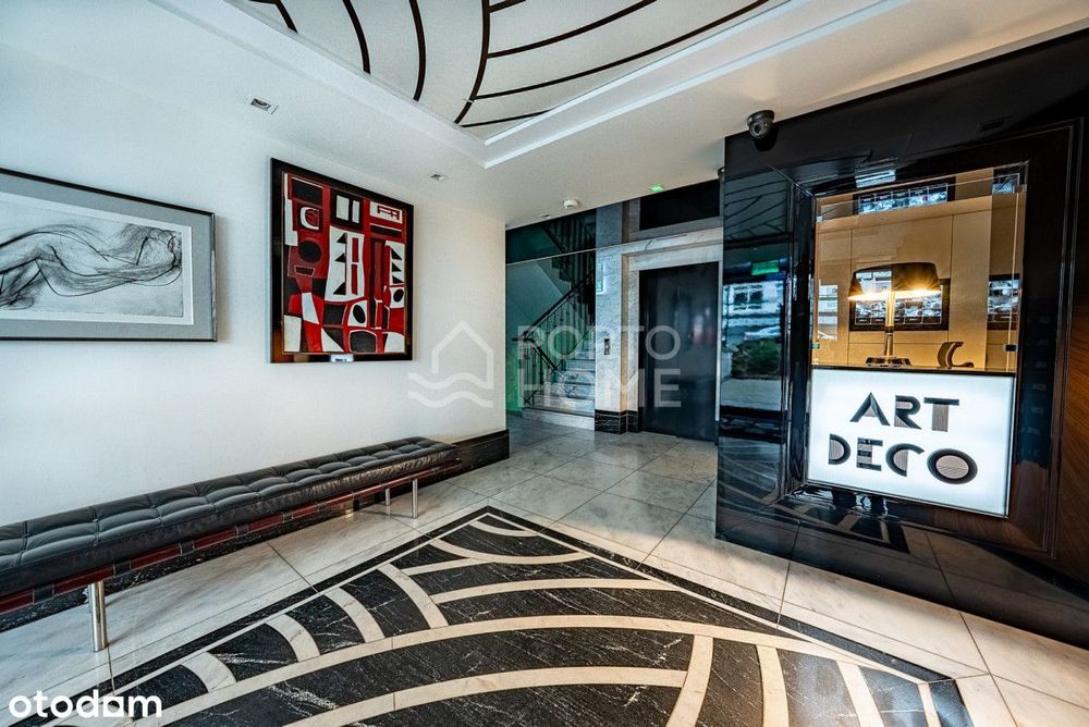 Nowoczesny dwupoziomowy apartament Art Deco Gdynia