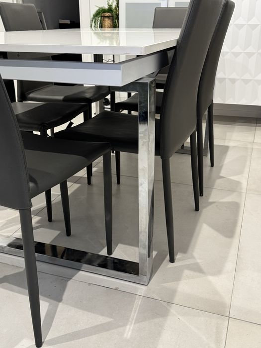 Mesa de refeiçao branco lacado