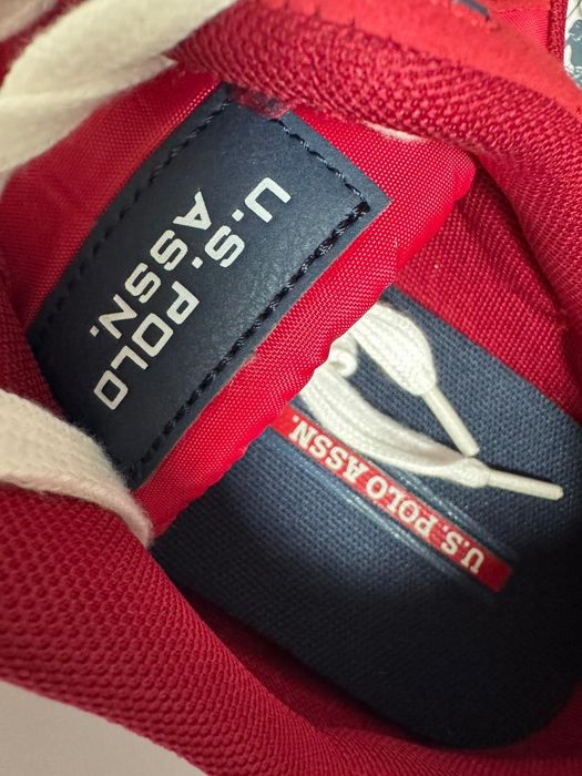 Nowe sneakersy męskie U.S. POLO ASSN czerwone 44