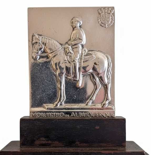 Mouzinho de Albuquerque (1950) - Numismática, Placa Militar Rara