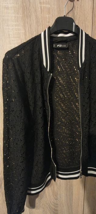 Ażurowa bluza sweter kurtka zapinana na zamek. New yorker rozmiar L