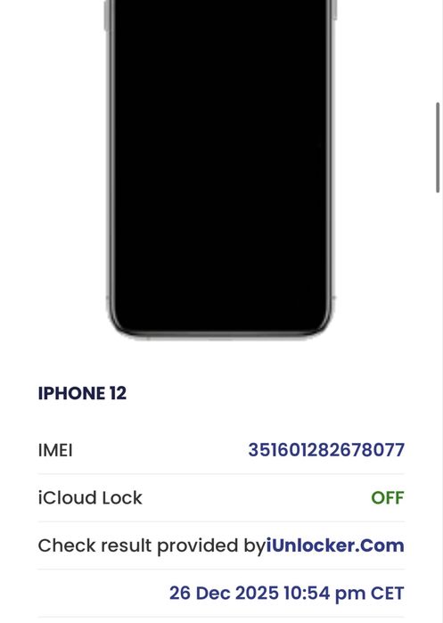 Iphone 12 128 без клауда на запчастини