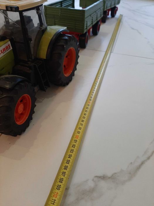 Bruder claas axion 950 + dwie przyczepy