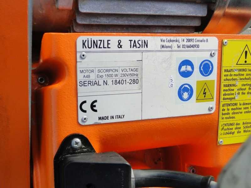 Cykliniarka do parkietu podłóg desek Kunzle Tasin SCORPION Germany