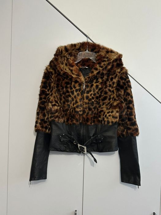 Kurtka skórzana damska z futerkiem XS Imperio