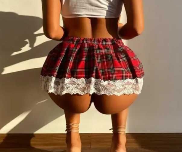 P012 bielizna erotyczna sexy uczennica komplet XS/M