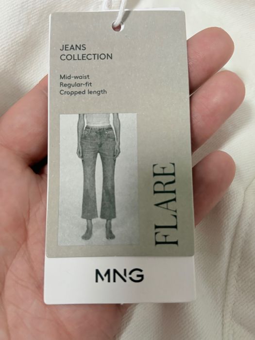 Białe jeansy Mango Flare Sienna nowe z metka