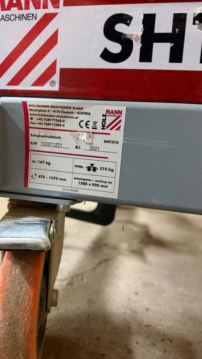 Stół  nożycowy hydrauliczny Holzman SHT310