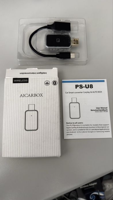 Adaptador sem fios Carplay & Android Auto 2026