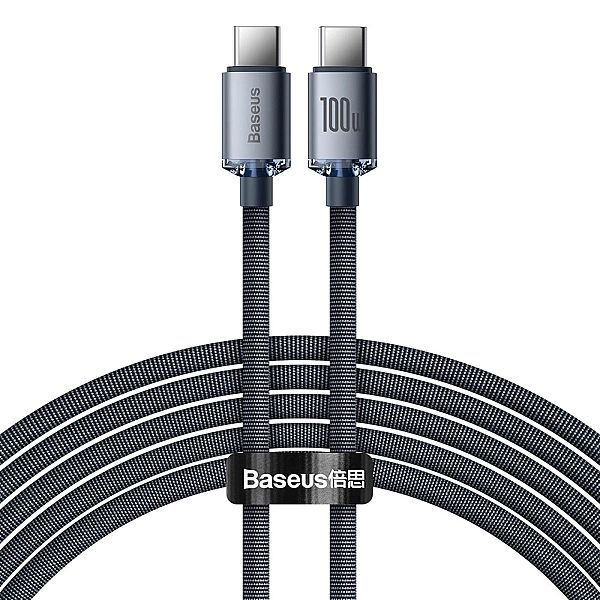 Kabel Baseus Cajy Usb-c - Usb-c Pd 100w 5a 480Mb/s 2m - czarny