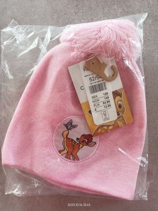 KappAhl czapka Bambie 52/54