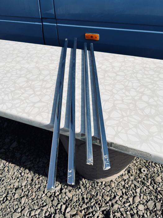 BMW E60 комплект молдингів під скло зовншній е60 Молдинг Скла ХРОМ