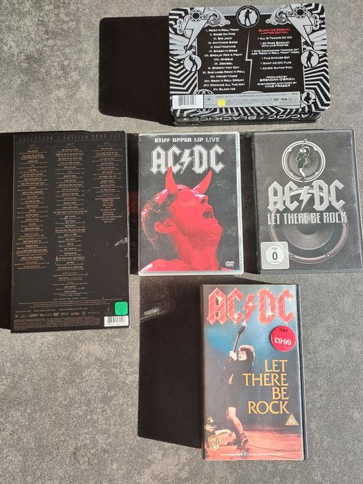 Kolekcja CD DVD blu-ray AC DC oryginalne około 25 pozycji