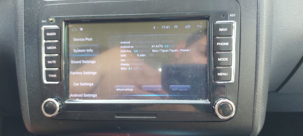 Auto radio android para vag