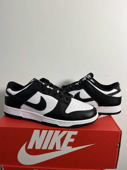 Кросівки nike dunk low panda чорні original 44.5/45.5