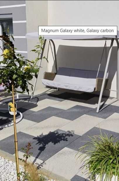 Płyta tarasowa MAGNUM 100x50 cm MELANŻ GALAXY white, carbon HIT !