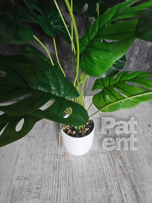 Sztuczny kwiat monstera 71 cm z doniczką ozdobna dom taras nowa