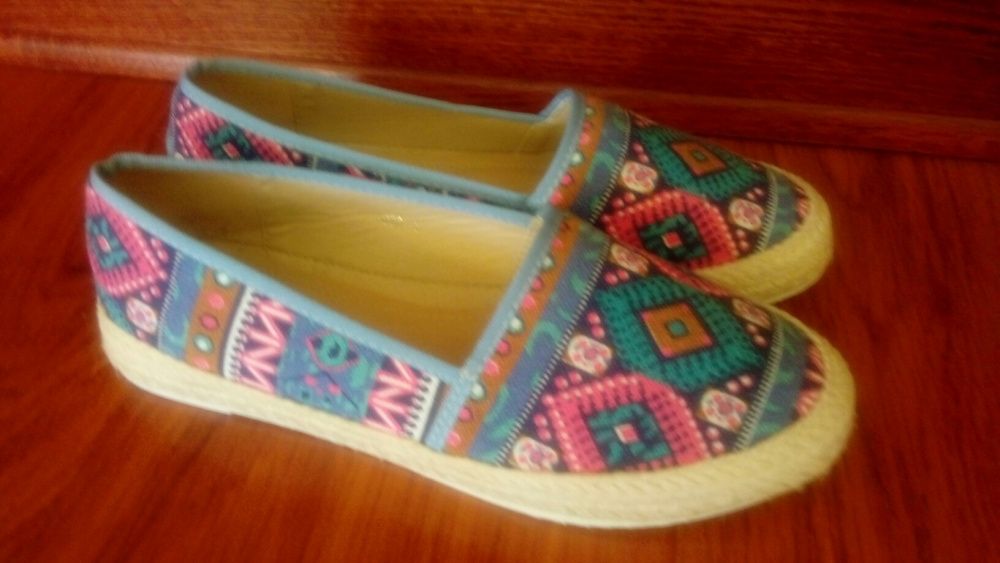 Espadryle r.38 kolorowe