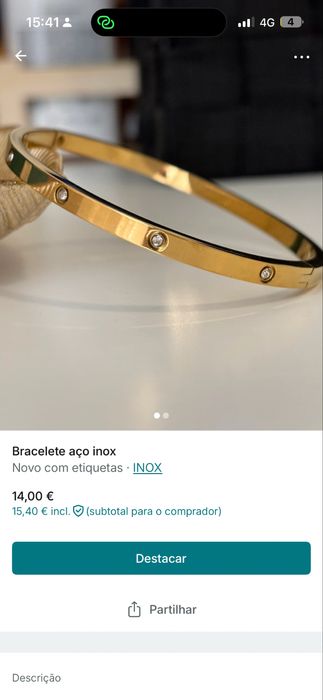 Joaos em aço inoxidavel