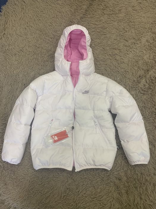 Укороченый Пуховик Nike Весна Зима Беж Капучино Женский. XS-XL