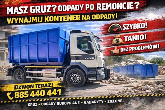 wynajem kontenerów i wywóz odpadów kontener kontenery na gruz odpady