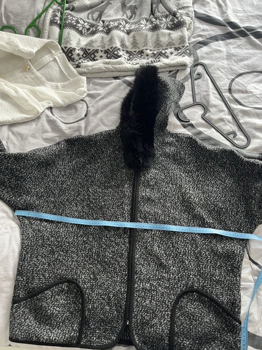 Płaszcz przejściowy ponczo peleryna na jesień