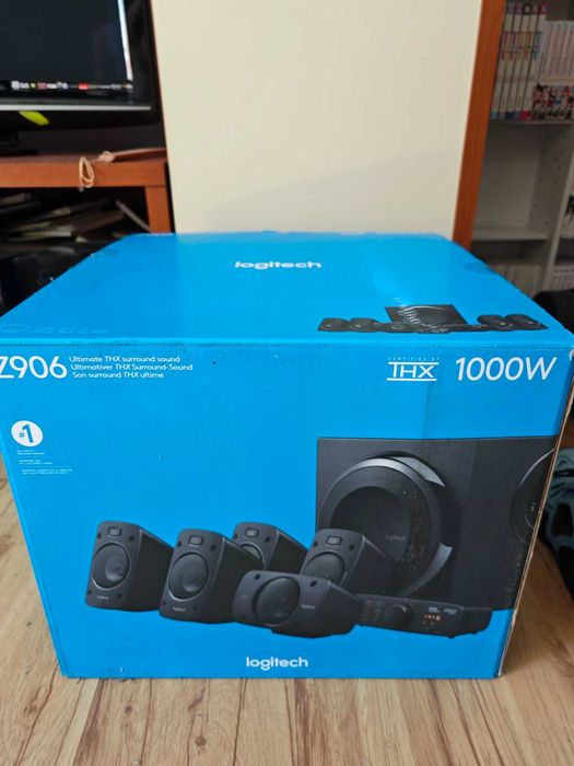 Głośniki Logitech Z906 Pełen Komplet jak Nowe jeszcze na Gwarancji!