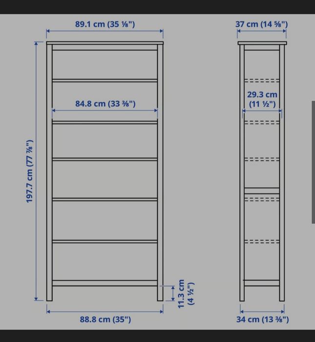 Regał na książki IKEA