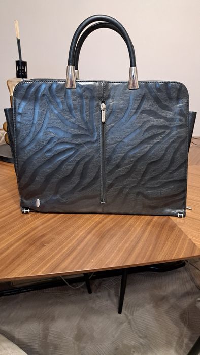 Skórzana torba na laptopa, aktówka, wojewodzic, skóra