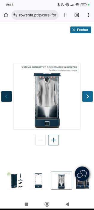 Máquina de engomar a vapor Care for you first Rowenta