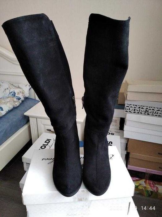 Чоботи замшеві сапоги замша