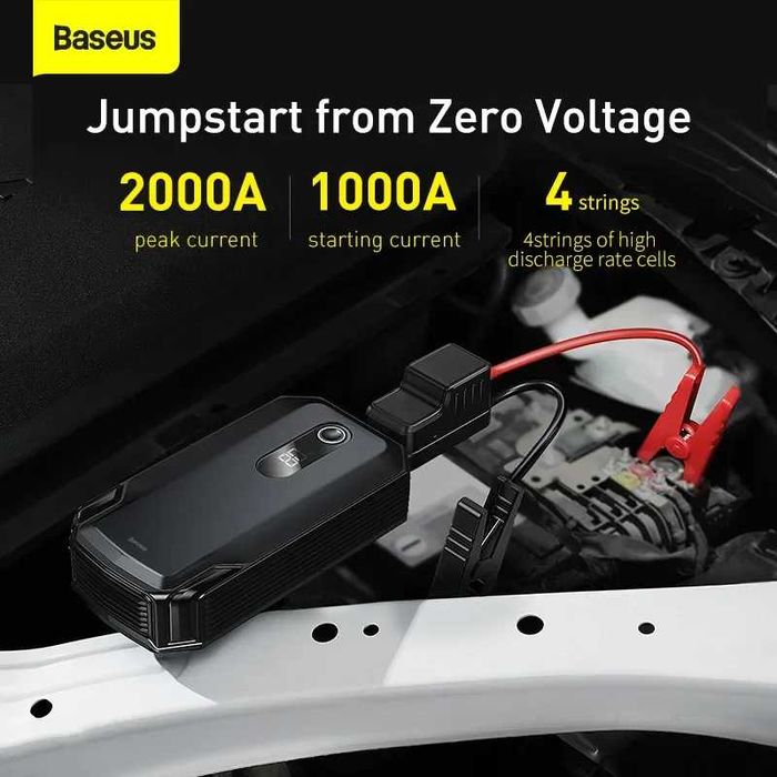 Бустер 20000 mAh BASEUS Super Energy Max Jump Starter 2000A