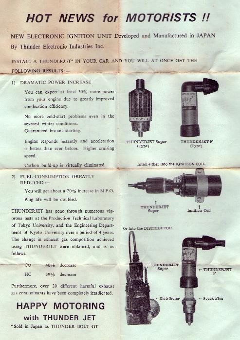 Injector electronico p/ automóvel Thunder Jet Super nunca usado