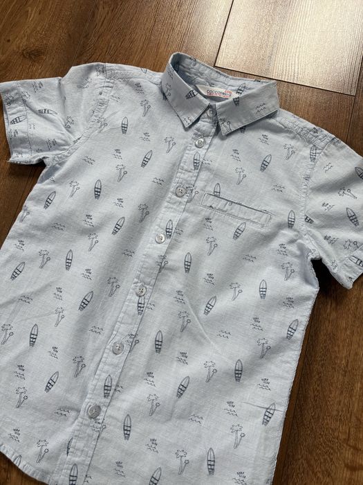 Coccodrillo koszula 128 cm elegant letnia krótki rękaw