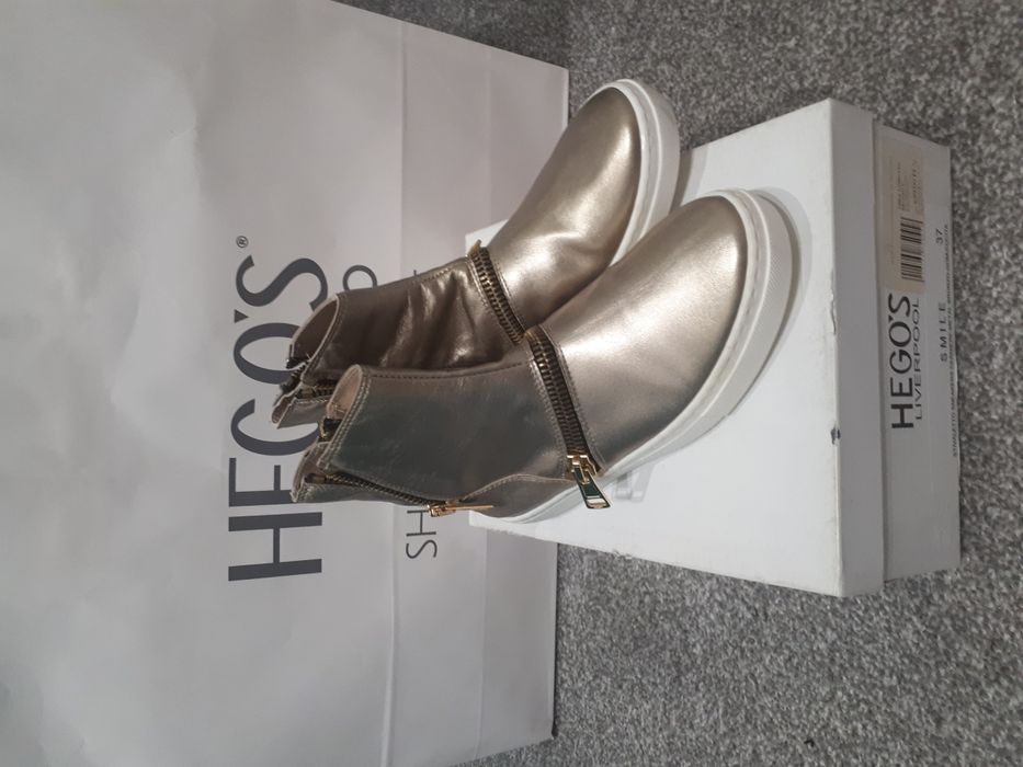 NOWE  Buty skórzane HEGO'S 37rozm