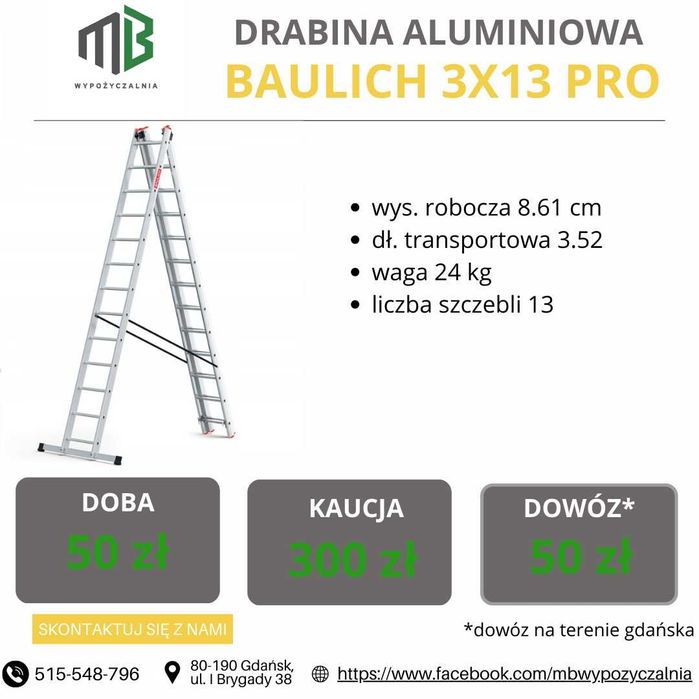 Wózek schodowy / Drabina / Podest / Najazdy / Schodołaz NA WYNAJEM